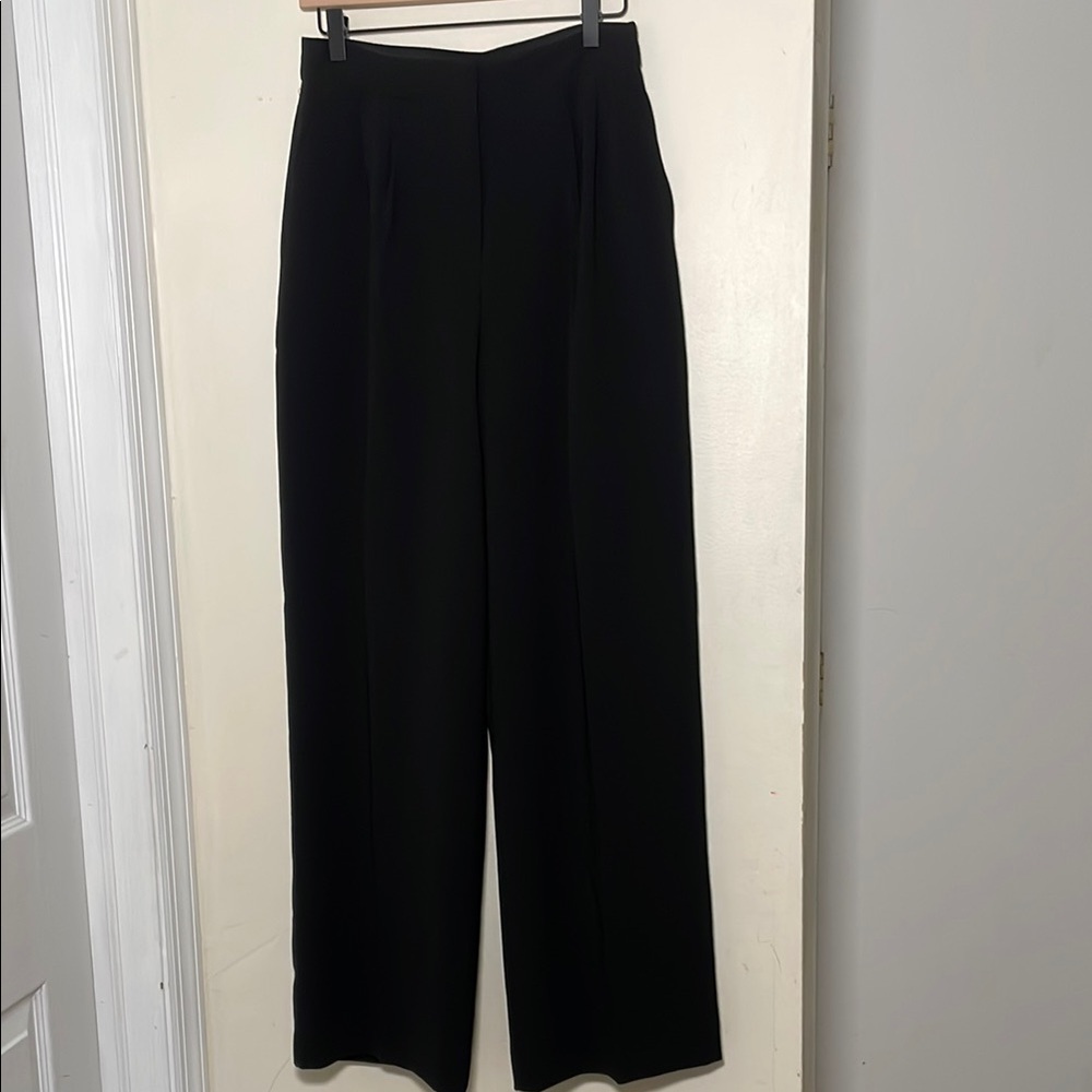 Express Black Wide-Leg Pants High-Waisted Formal
